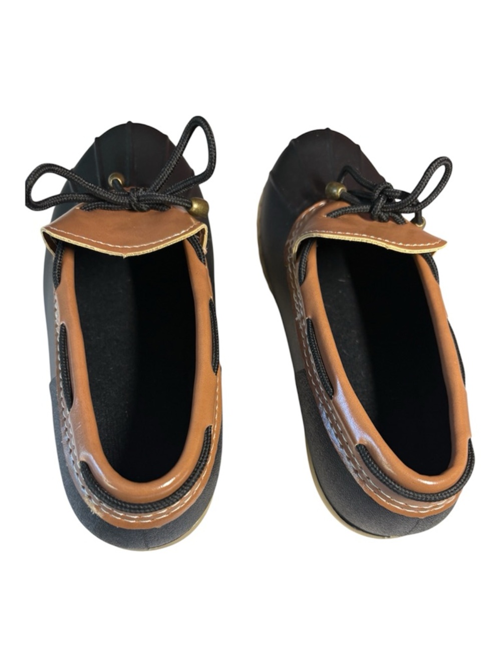 Waterproof Loafer Duck Shoes. Size 6. Black and brown. - Picture 7 of 11